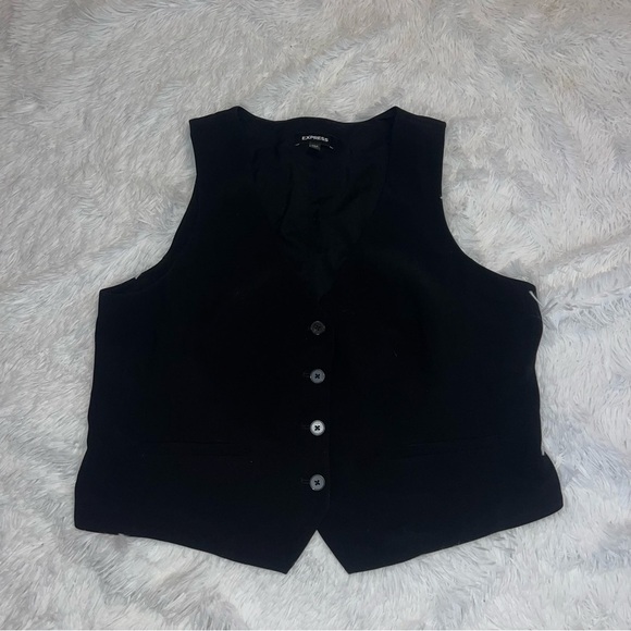 Express Tailored Vest Blazer Button Up Front size Extra Large XL - Picture 2 of 3